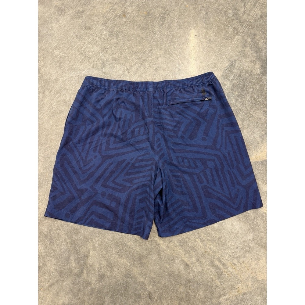 Chubbies‎ Geometric Pattern Mens XXL Blue Drawstring Stretch Twill 7" Shorts - Picture 4 of 5